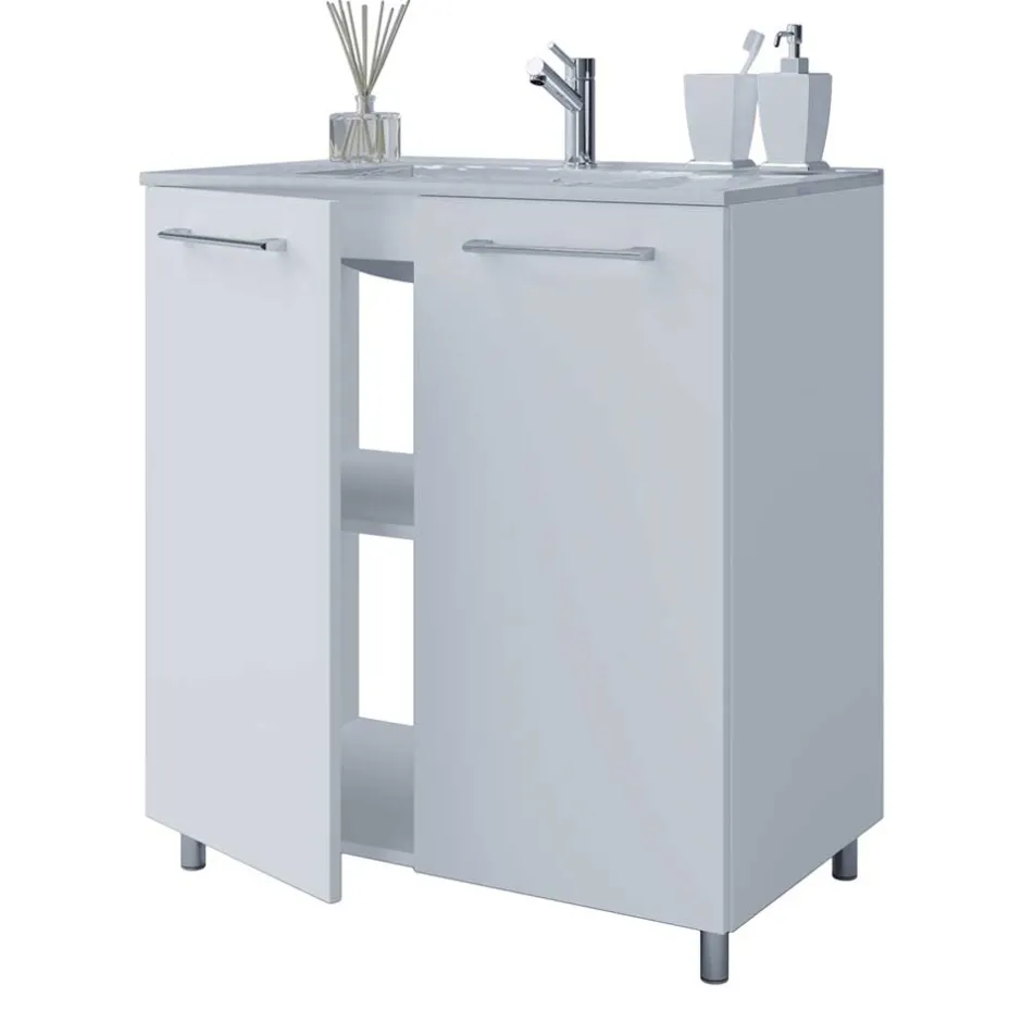 Waschtisch mit LED Spiegel Set - Ipsum (zweiteilig)^Wohnen Hot