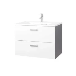 Waschtisch Tiamos in Weiß Hochglanz^Wohnen Discount