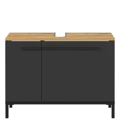 Wohnen Waschtisch Unterschrank in Dunkelgrau - Lucrino