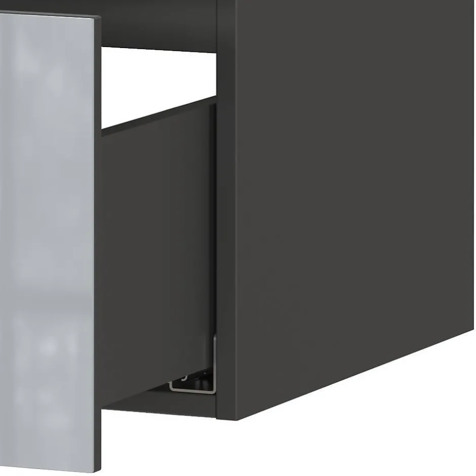 Waschtisch-Konsole in Silbergrau - Fiela^Wohnen