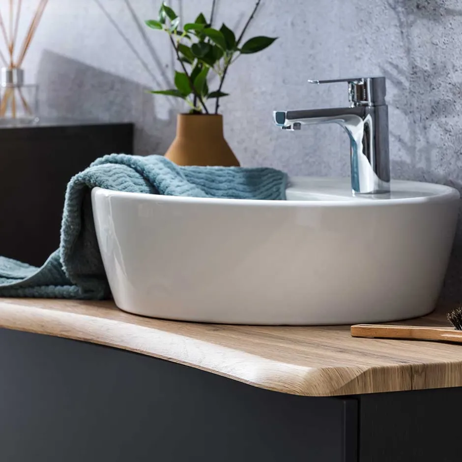 Waschtischkonsole mit Aufsatzbecken - Agiruan^Wohnen Discount