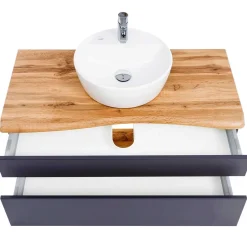 Waschtischkonsole mit Aufsatzbecken - Agiruan^Wohnen Discount