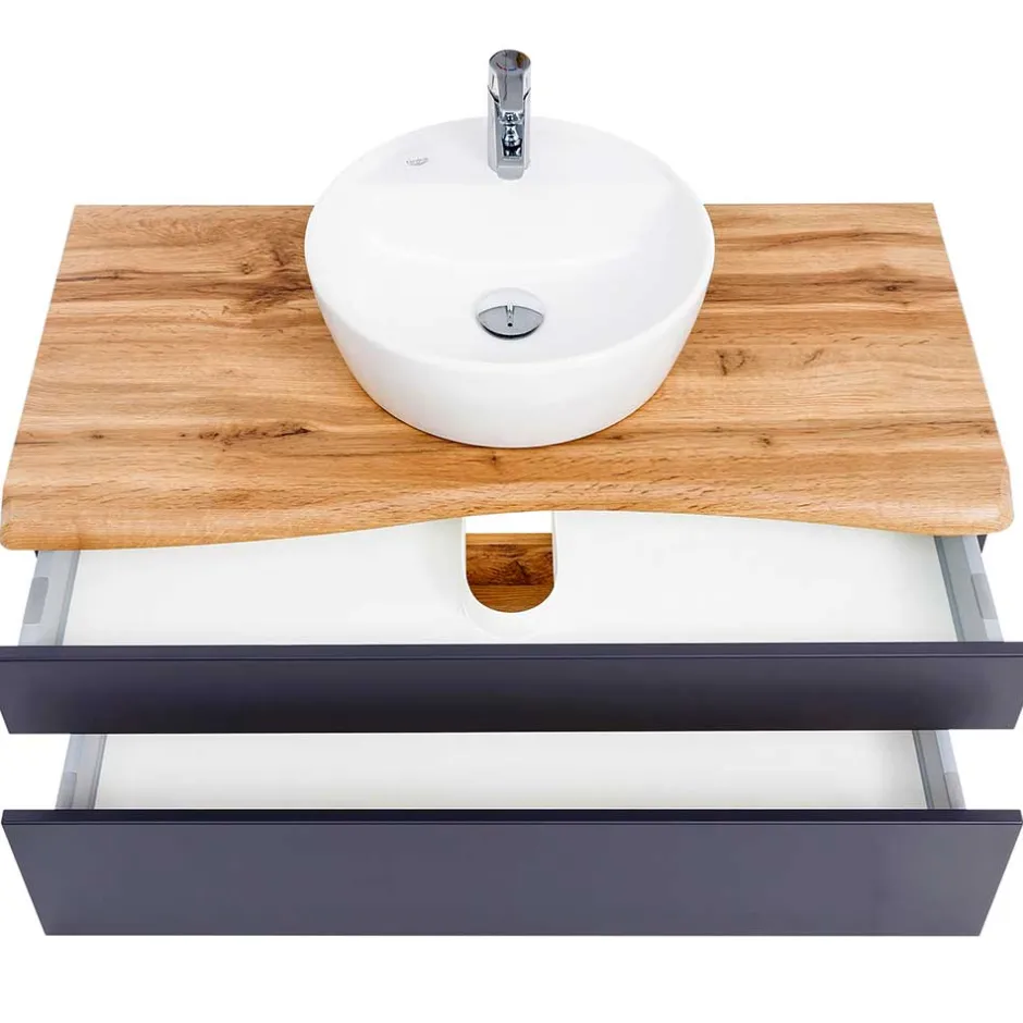 Waschtischkonsole mit Aufsatzbecken - Agiruan^Wohnen Discount