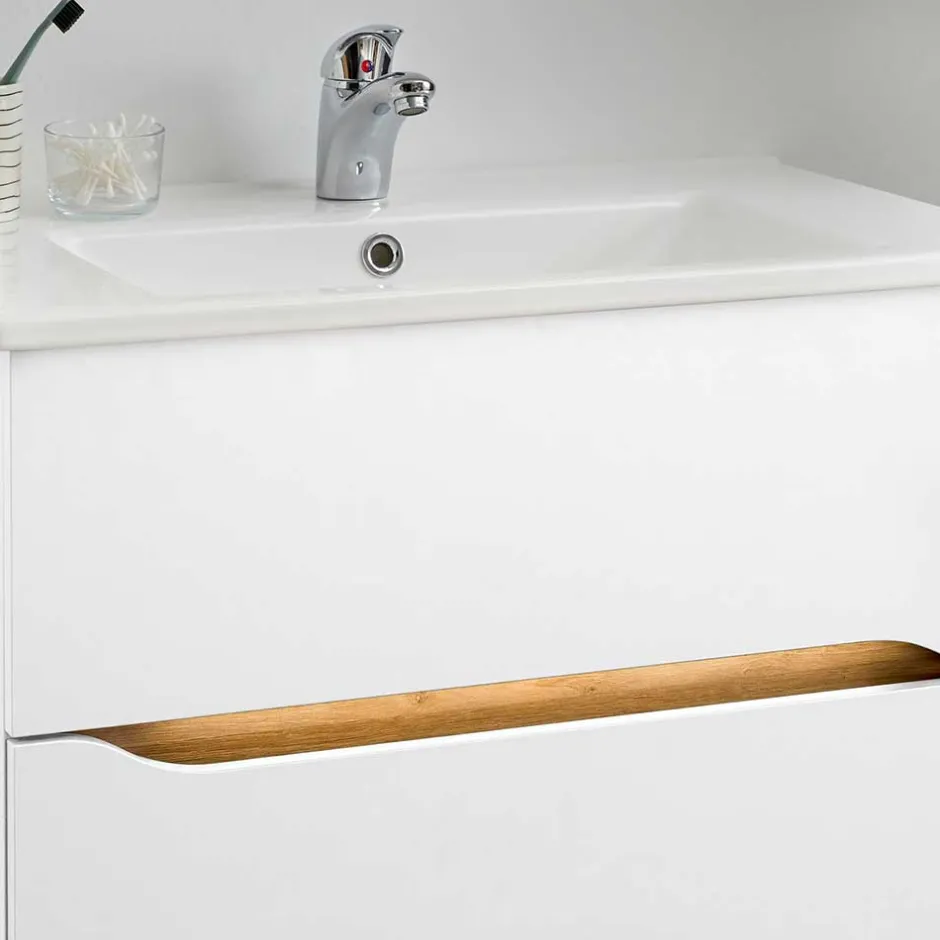 Wohnen Waschtischkonsole mit LED Licht - Zenata