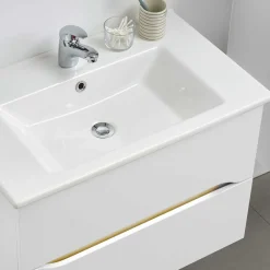 Wohnen Waschtischkonsole mit LED Licht - Zenata