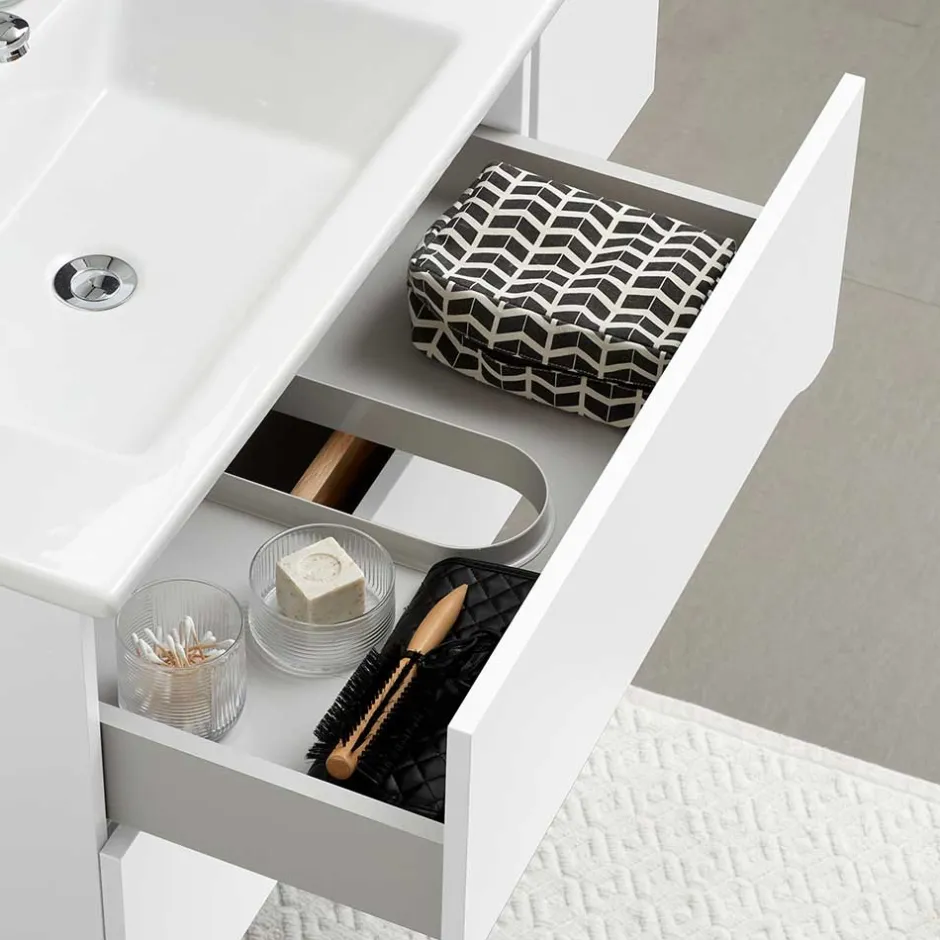 Wohnen Waschtischkonsole mit LED Licht - Zenata