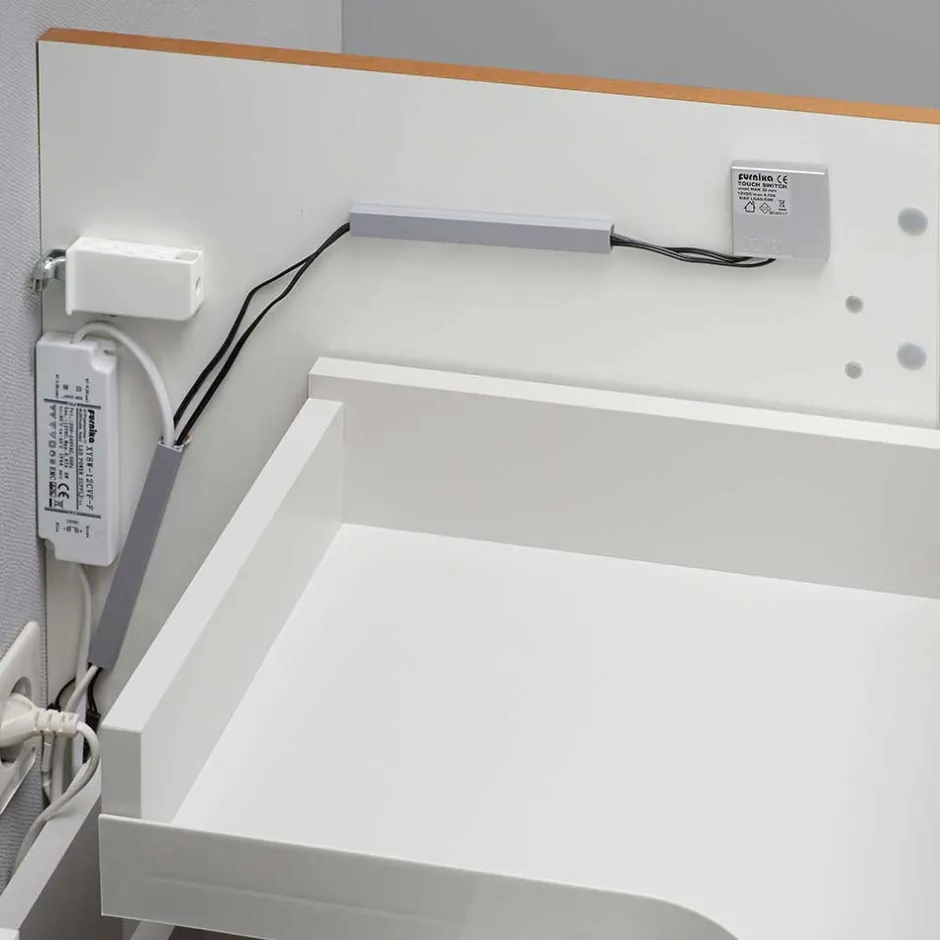 Wohnen Waschtischkonsole mit LED Licht - Zenata