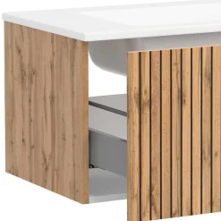 Waschtischkonsole mit Oberschrank Set - Crystoga (dreiteilig)^Wohnen Online