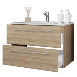 Waschtisch-Konsole mit Waschbecken - Caleena^Wohnen Clearance