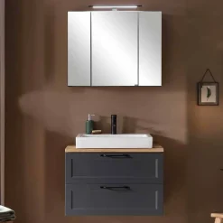 Wohnen Waschtischkonsole und Spiegelschrank Set - Novelya (zweiteilig)