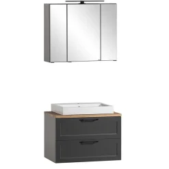 Wohnen Waschtischkonsole und Spiegelschrank Set - Novelya (zweiteilig)