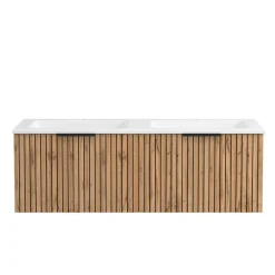 Waschtischschrank mit Doppel-Einlassbecken - Crystoga^Wohnen Online