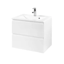 Wohnen Waschtischunterschrank Concetada in Hochglanz Weiß