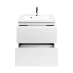 Wohnen Waschtischunterschrank Concetada in Hochglanz Weiß