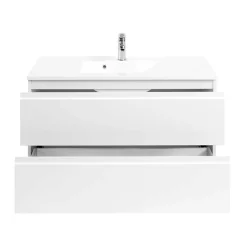 Wohnen Waschtischunterschrank Concetada in Hochglanz Weiß
