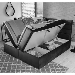 Wohnen Webstoff Boxbett in Magenta - Kitchin