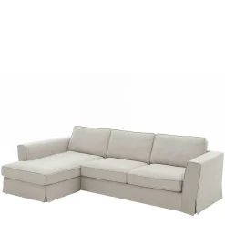 Webstoff Ecksofa in Hellgrau - Coisma^Wohnen Best