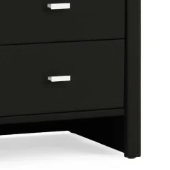 Webstoff Nachtkonsole Castania in Schwarz^Wohnen Outlet