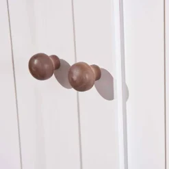 Wohnen Weiß Brauner Buffetschrank aus Kiefernholz - Vatina