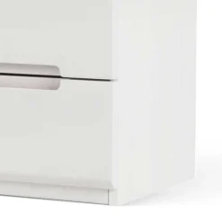 Weiß lackierte Nachtkommode Cantabria aus massiver Buche^Wohnen Hot