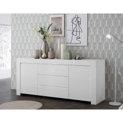 Weiß lackiertes Sideboard mit 184 cm Breite - Mikes I^Wohnen Best