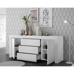 Weiß lackiertes Sideboard mit 184 cm Breite - Mikes I^Wohnen Best