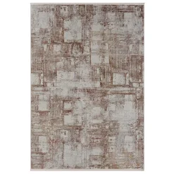 Wohnen Weicher Kurzflor Teppich mit Vintage Optik - Stick