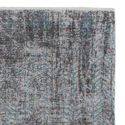 Wohnen Weicher Teppich in Grau und Türkis - Serena