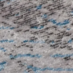 Wohnen Weicher Teppich in Grau und Türkis - Serena