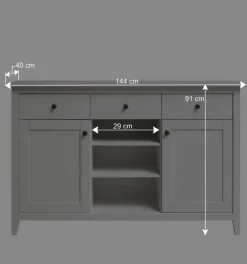 Weiße Anrichte im Landhausstil - Astinion^Wohnen Sale