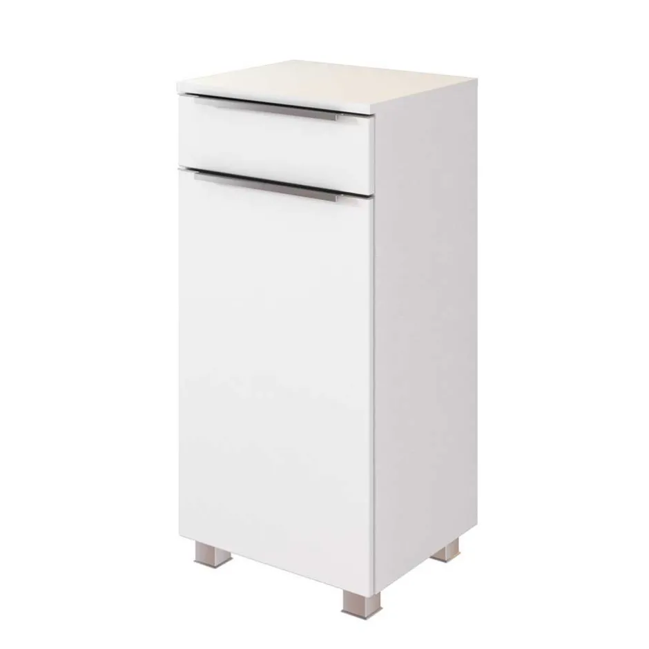 Wohnen Weiße Bad Ausstattung mit LED - Livendas (fünfteilig)