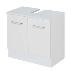 Weiße Badmöbel Kombi zum Aufstellen - Skiranov (vierteilig)^Wohnen New