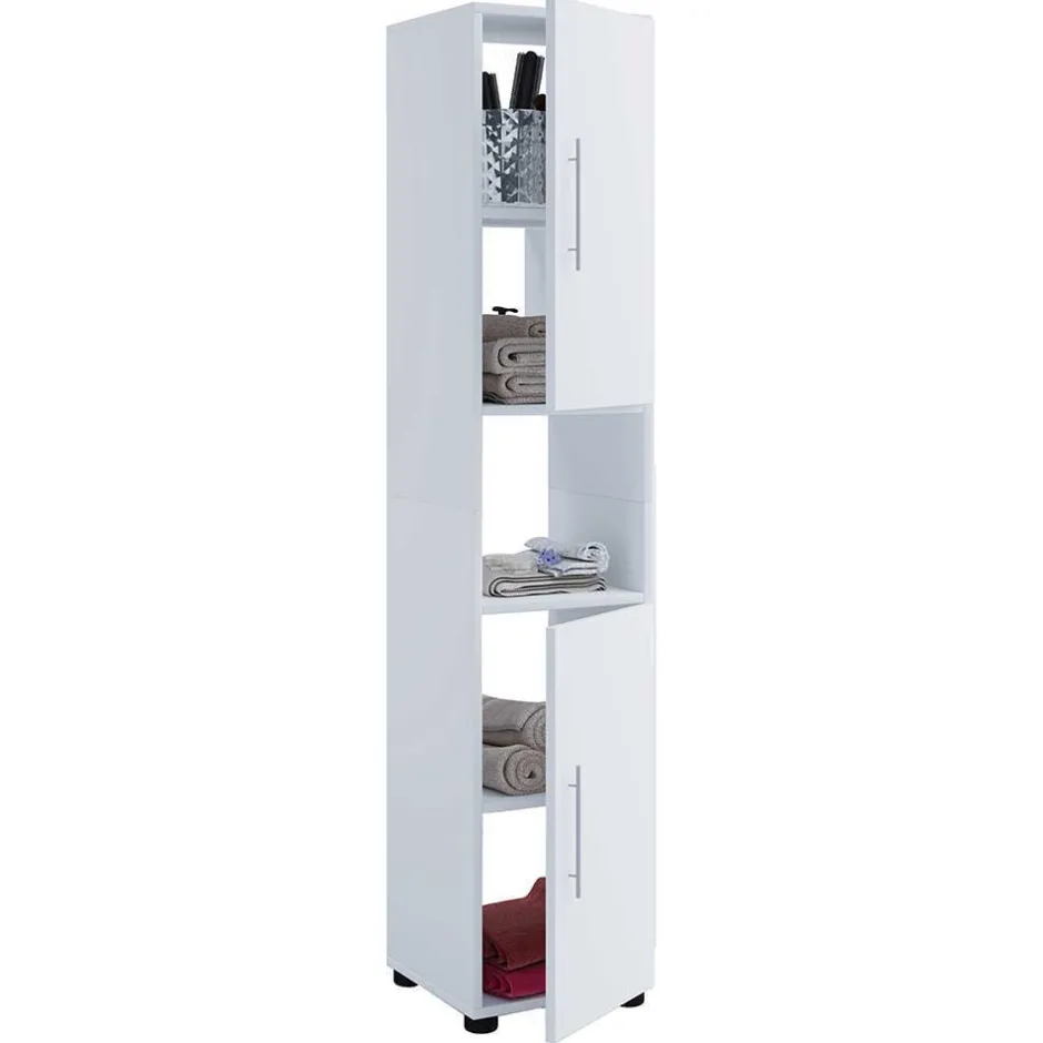 Weiße Badmöbel Kombination Set - Sua (vierteilig)^Wohnen New