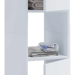 Weiße Badmöbel Kombination Set - Sua (vierteilig)^Wohnen New