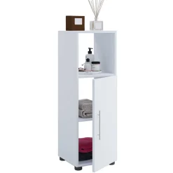 Weiße Badmöbel Kombination Set - Sua (vierteilig)^Wohnen New