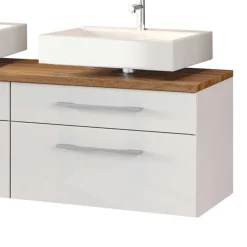 Weiße Badmöbel Waschplatz - Enwicos II (dreiteilig)^Wohnen Discount