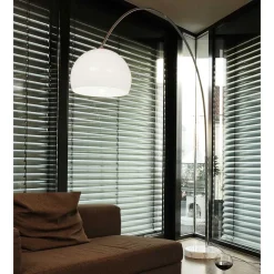 Wohnen Weiße Bogenlampe höhenverstellbar - Marisa