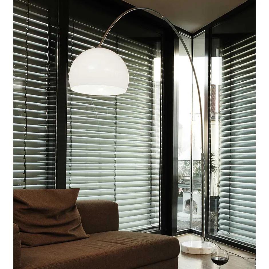 Wohnen Weiße Bogenlampe höhenverstellbar - Marisa