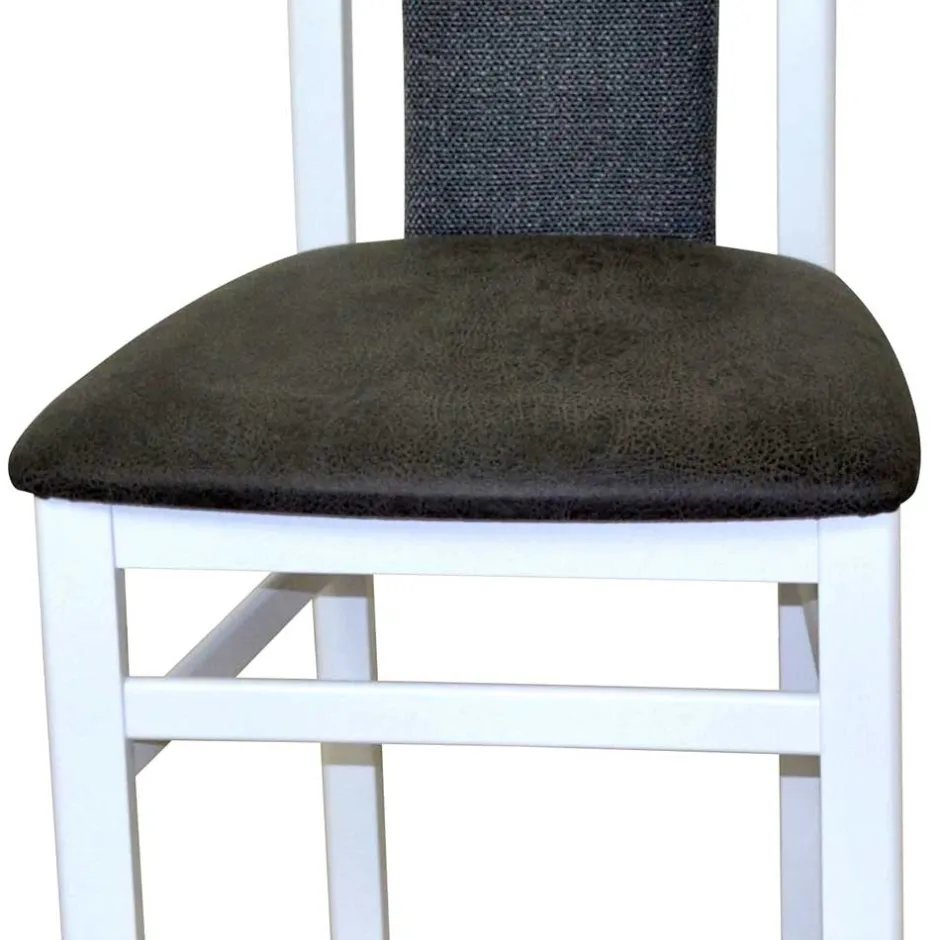 Wohnen Weiße Esstisch Gruppe Set - Veromica (fünfteilig)