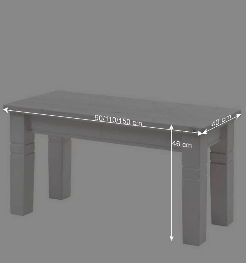 Weiße Esszimmerbank im Country Style - Veproma^Wohnen