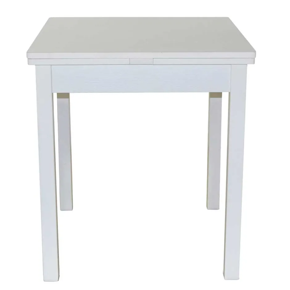 Wohnen Weiße Esszimmergruppe für 4 Personen - Calasso (fünfteilig)