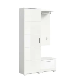 Weiße Garderobenmöbel aus Holzwerkstoff - Rugova^Wohnen Clearance