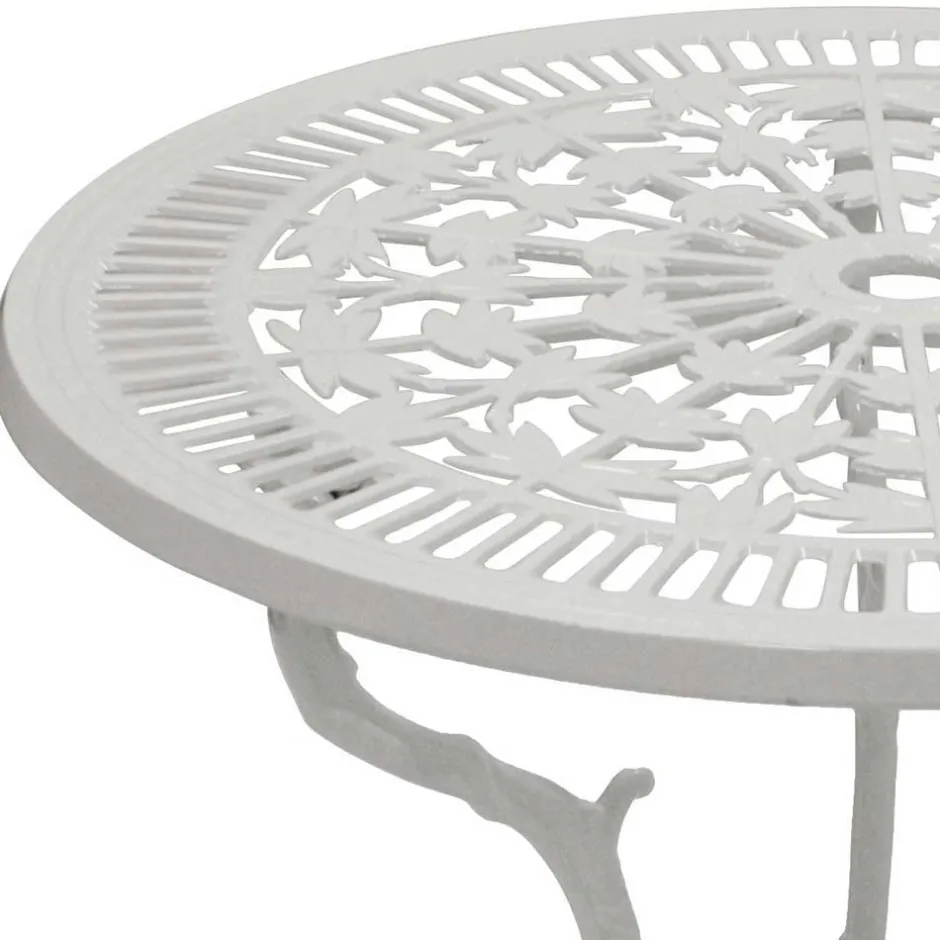 Weiße Gartenmöbel aus Metall Aluminium - Leano (dreiteilig)^Wohnen Best