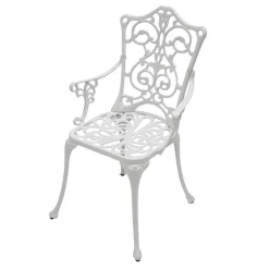 Weiße Gartenmöbel aus Metall Aluminium - Leano (dreiteilig)^Wohnen Best