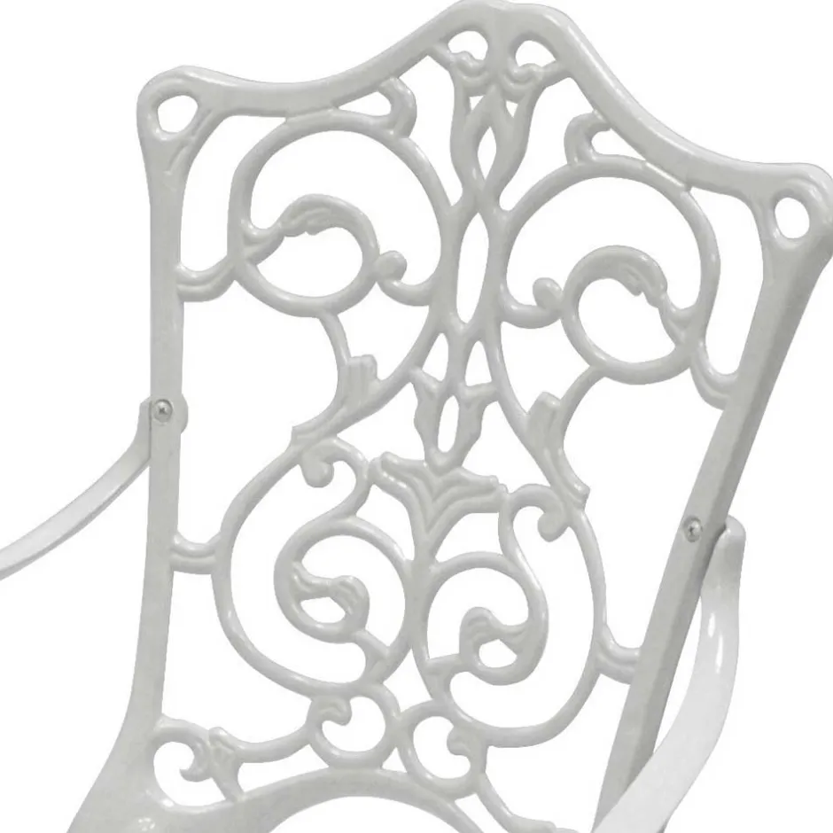 Weiße Gartenmöbel aus Metall Aluminium - Leano (dreiteilig)^Wohnen Best