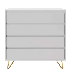 Wohnen Weiße Kommode mit niedrigen Haarnadel Beinen - Vair