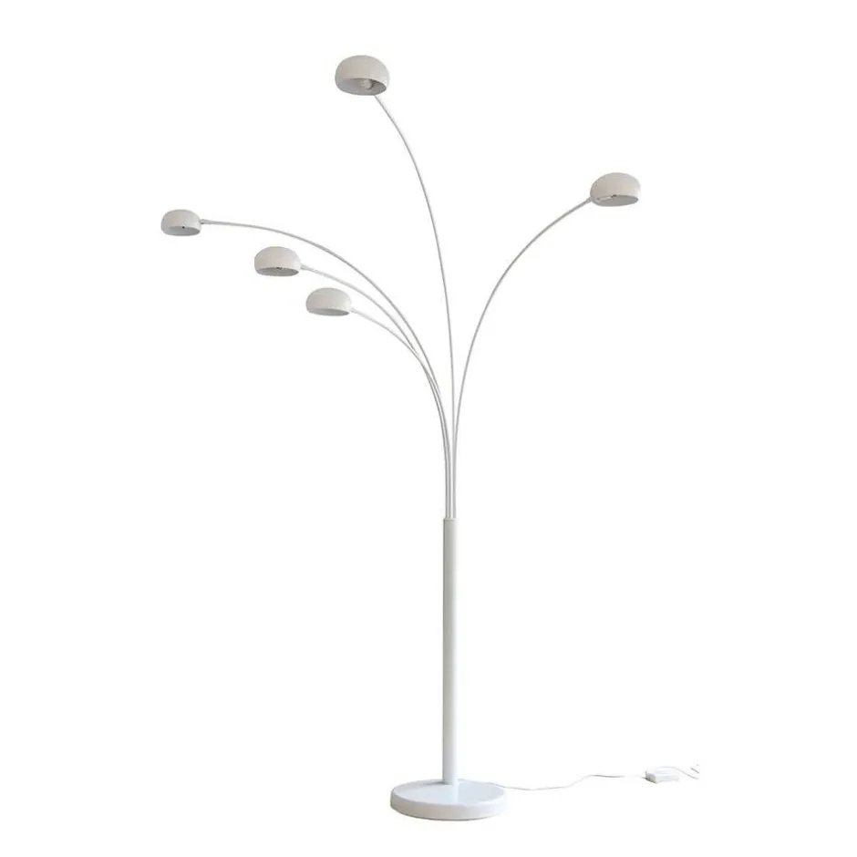 Wohnen Weiße Stehleuchte 5-flammig - Macaren
