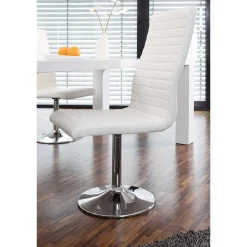 Wohnen Weiße Stühle drehbar - Basel (4er Set)