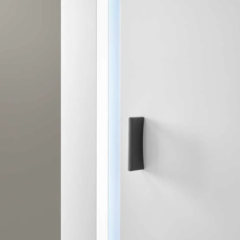 Weiße TV Anbauwand Möbelset - Tirol (vierteilig)^Wohnen Hot