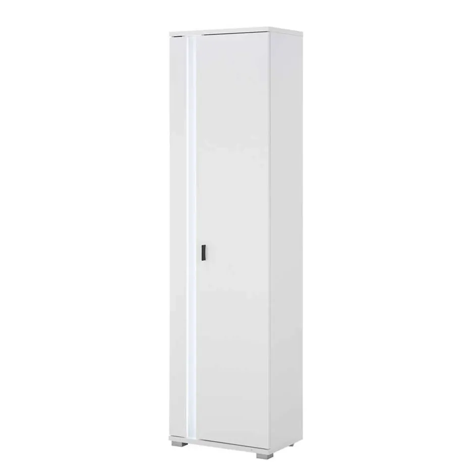 Weiße TV Anbauwand Möbelset - Tirol (vierteilig)^Wohnen Hot